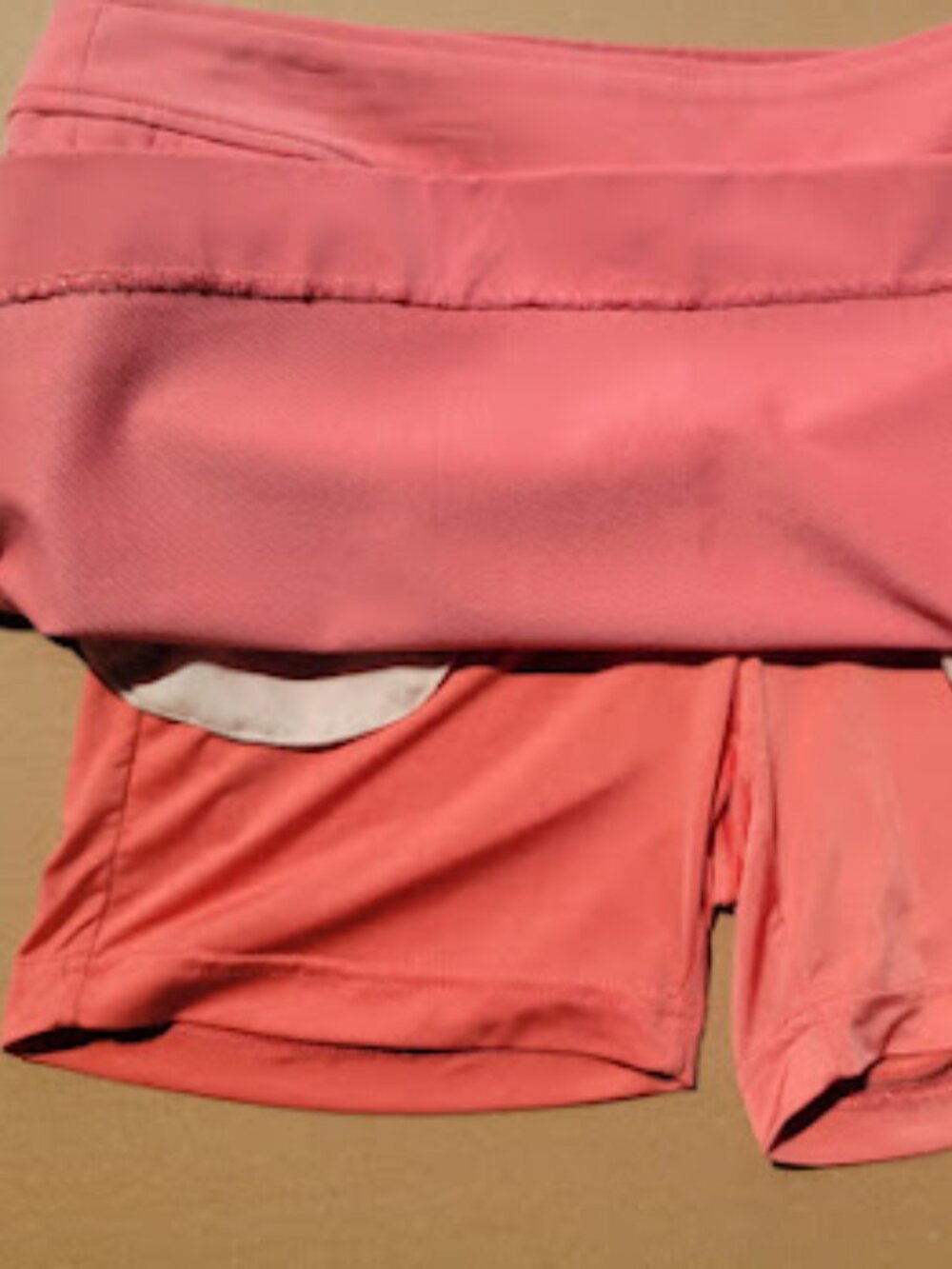 Adidas Ultimate365 Women's Coral Pink Golf Skort Built-In Shorts Size 2 Like New - Picture 5 of 7